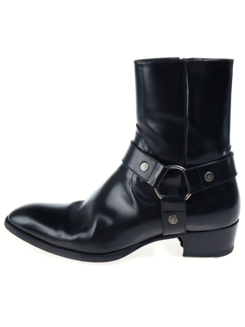 Saint Laurent Paris Wyatt Harness Boots Classic Black